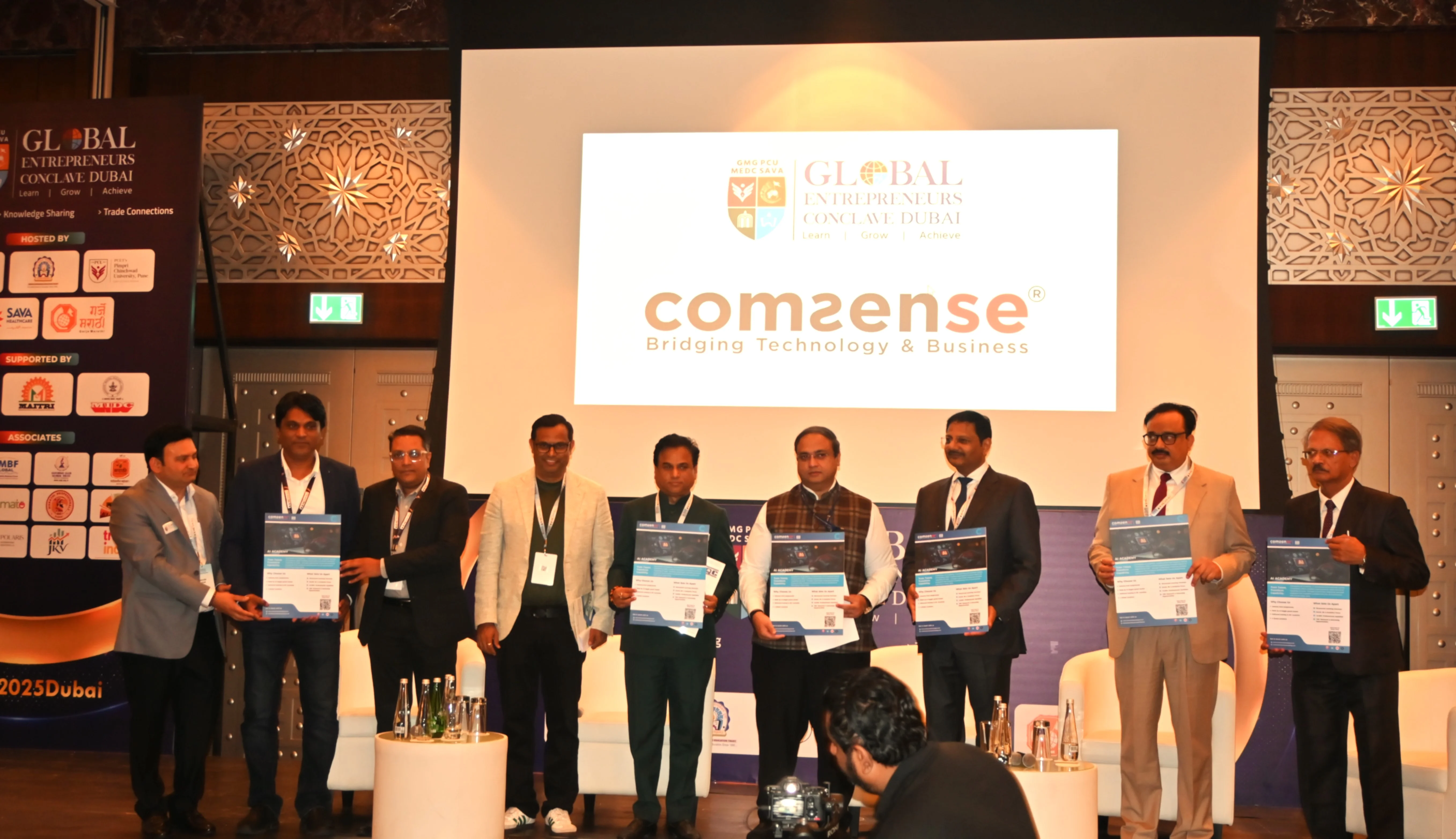 Global entrepreneurs and leaders collaborating at a GEF forum